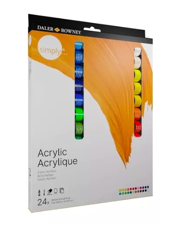 PINTURA ACRÍLICA RIQUI DALER ROWNEY 12 ML 24 TUBOS - 3