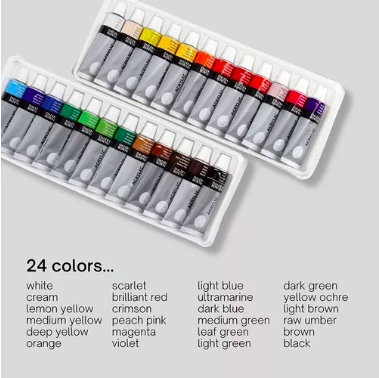 PINTURA ACRÍLICA RIQUI DALER ROWNEY 12 ML 24 TUBOS - 5