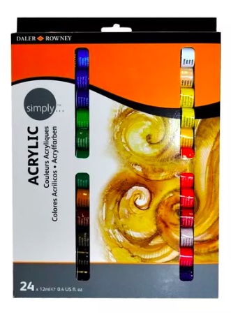 PINTURA ACRÍLICA RIQUI DALER ROWNEY 12 ML 24 TUBOS - 8