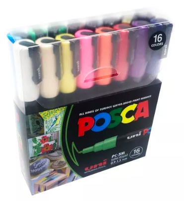 SET X16 MARCADORES RIQUI POSCA 3M - 6