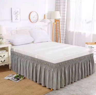 FALDÓN RIQUI 1.5 PLAZAS GRIS LISO - 2
