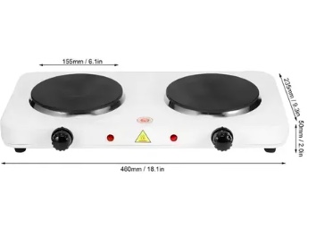 COCINA ELÉCTRICA DOBLE PLATO - 4