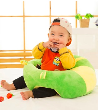 COJÍN RIQUI ASIENTO BEBE RATTAN VERDE PARA BEBE - 4