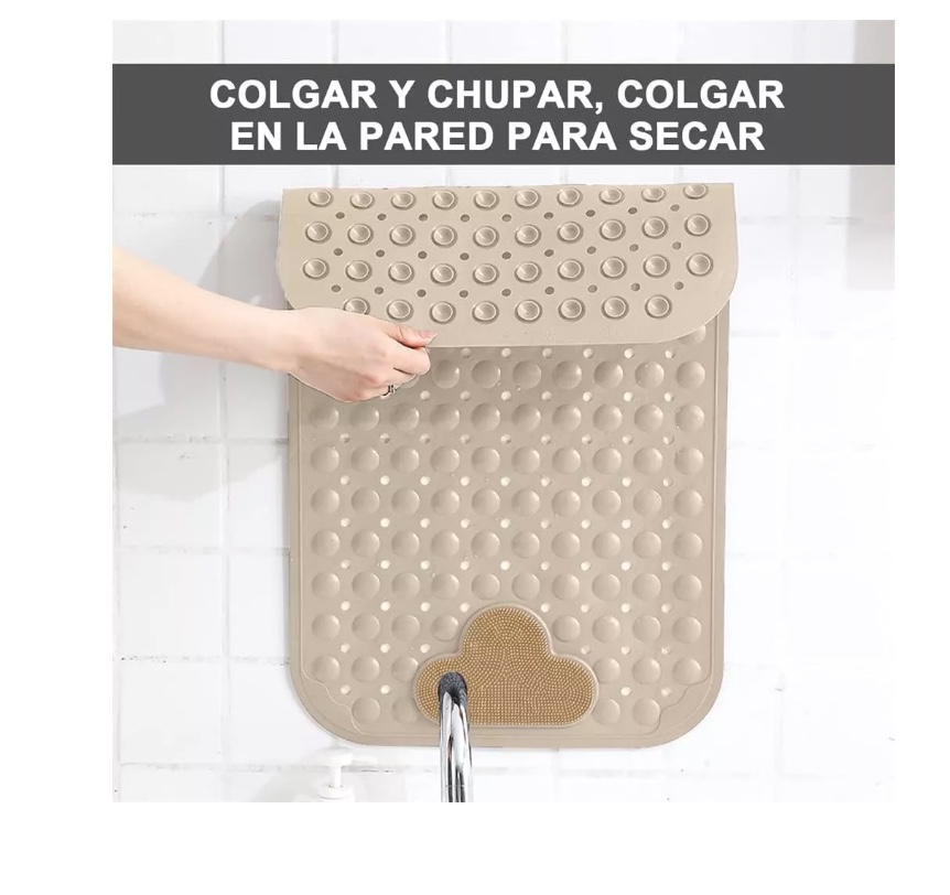 PISO DE GOMA ANTIDESLIZANTE TINA DUCHA ALFOMBRA BAÑERA - 6