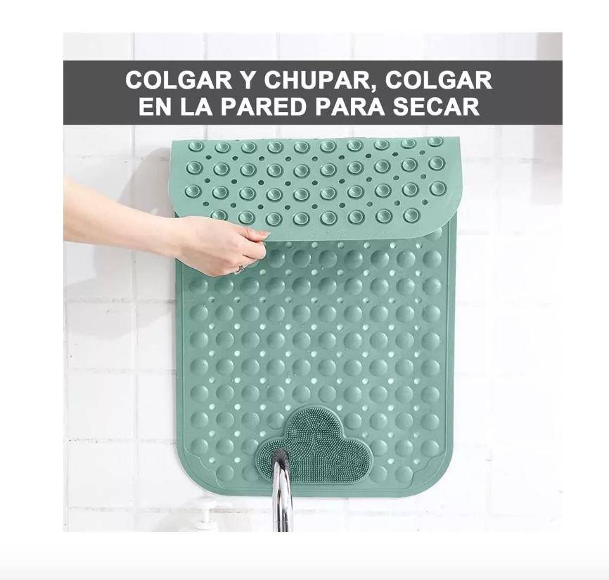 PISO DE GOMA ANTIDESLIZANTE TINA DUCHA ALFOMBRA BAÑERA - 6