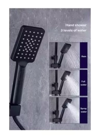 DUCHA COLUMNA NEGRA PUSH BOTON - 4