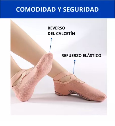 PACK X3 PARES DE CALCETINES UNISEX RIQUI YOGA ANTIDESLIZANTES PARA PILATES - 3