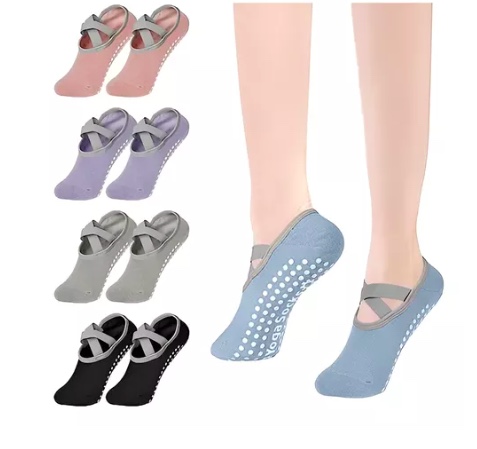 PACK X5 PARES DE CALCETINES UNISEX RIQUI YOGA ANTIDESLIZANTES PILATES - 1