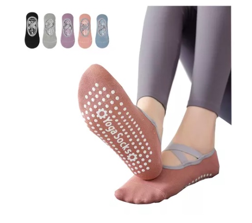 PACK X5 PARES DE CALCETINES UNISEX RIQUI YOGA ANTIDESLIZANTES PILATES - 4