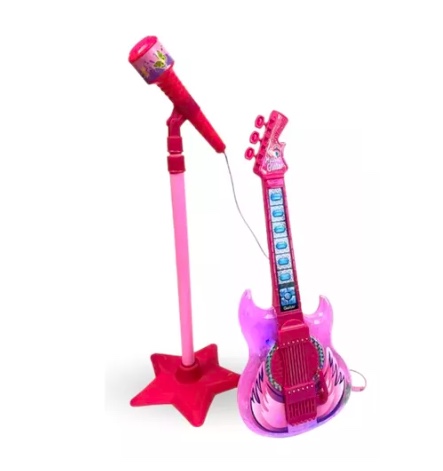 GUITARRA RIQUI CON MICRÓFONO KARAOKE - 1