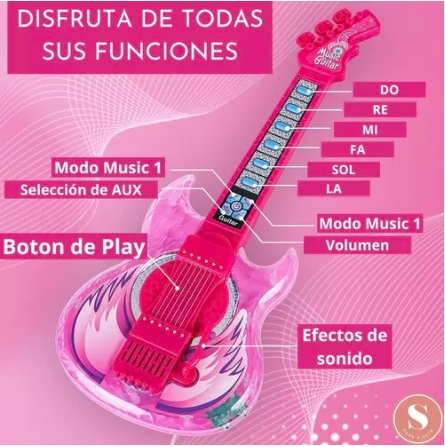 GUITARRA RIQUI CON MICRÓFONO KARAOKE - 3