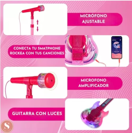 GUITARRA RIQUI CON MICRÓFONO KARAOKE - 6