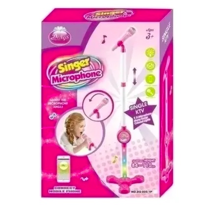 MICRÓFONO RIQUI PEDESTAL JUGUETE MP3 CON LUCES INFANTIL - 2
