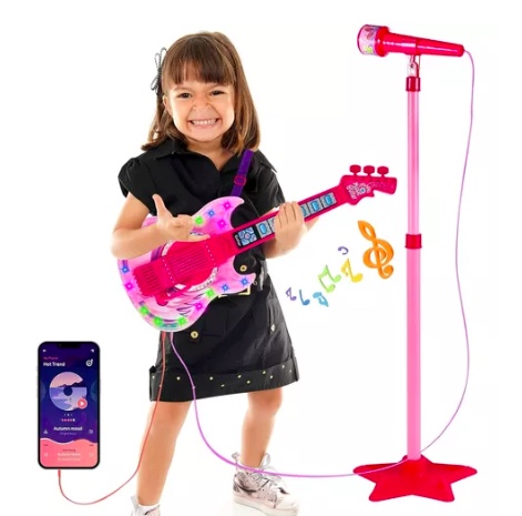 GUITARRA JUGUETE RIQUI MUSICAL CON MICRÓFONO KARAOKE - 1