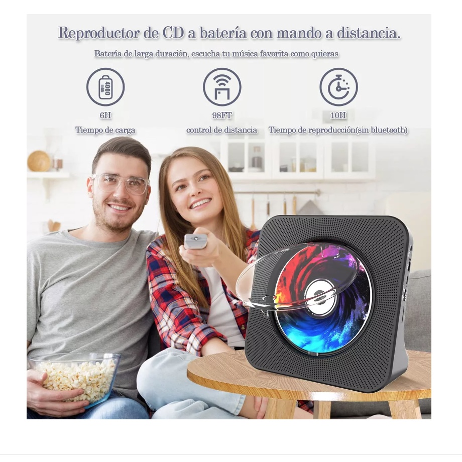 REPRODUCTOR BLUETOOTH DE CD - 9