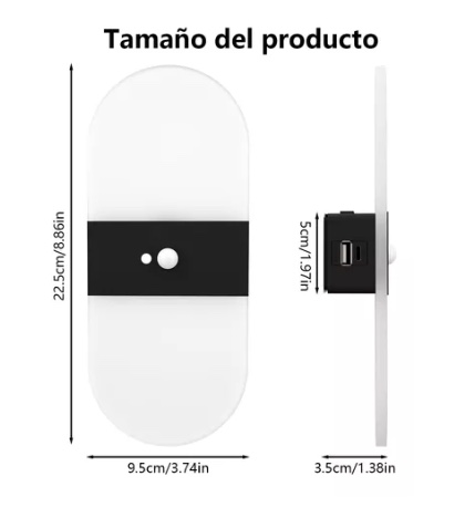 SENSOR DE MOVIMIENTO APLIQUE PARA PARED - 2