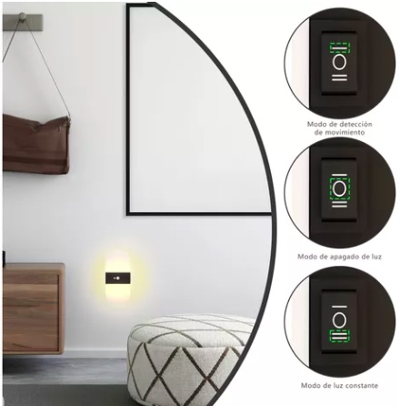 SENSOR DE MOVIMIENTO APLIQUE PARA PARED - 7