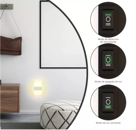 SENSOR DE MOVIMIENTO APLIQUE PARA PARED - 6