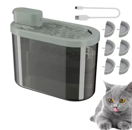BEBEDOR ELÉCTRICO AUTOMATICO GATO CON SENSOR 2.2 L - 1