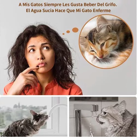 BEBEDOR ELÉCTRICO AUTOMATICO GATO CON SENSOR 2.2 L - 6