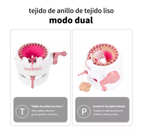 MAQUINA PARA TEJER RIQUI CON TELAR GIRATORIO DE 22 AGUJAS - 7
