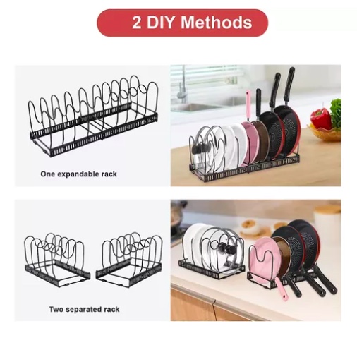 RACK ORGANIZADOR DE OLLAS EXPANDIBLE - 5