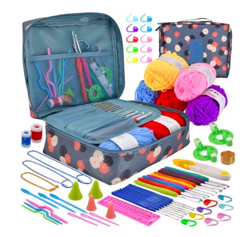 SET RIQUI CON ESTUCHE CROCHET - 1