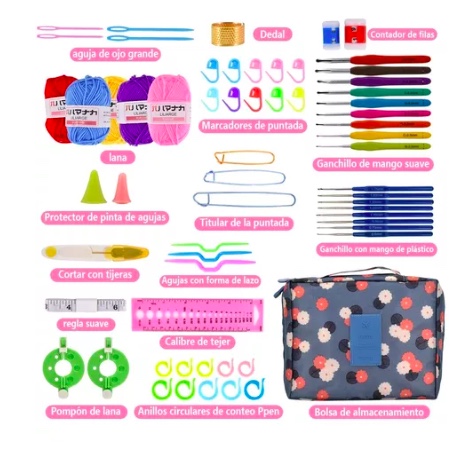 SET RIQUI CON ESTUCHE CROCHET - 6