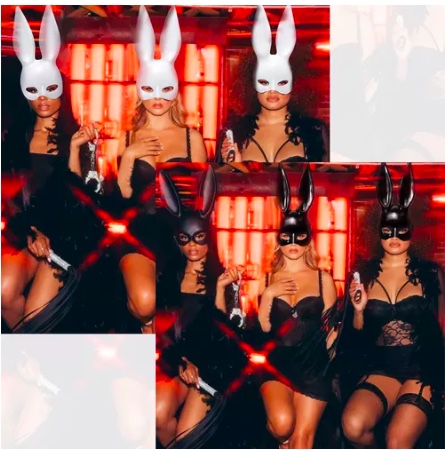 MÁSCARA RIQUI OREJAS CONEJO PLAYBOY - 4