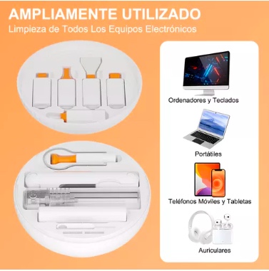 KIT LIMPIEZA RIQUI 24 EN 1 LIMPIADOR PC CELULAR PORTATIL TECLADO - 5