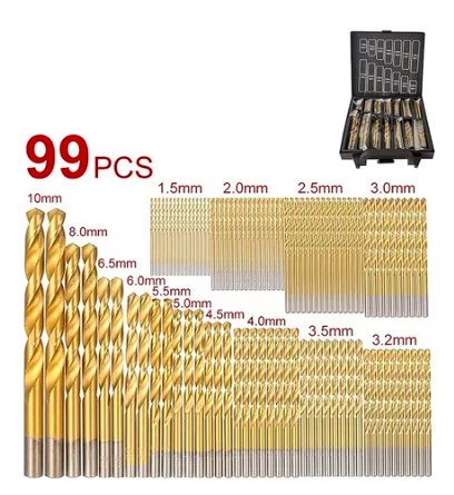JUEGO DE BROCAS PARA MADERA METAL 99 PIEZAS - 5