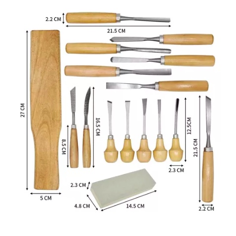 JUEGO DE CINCELES PARA TALLAR MADERA - 2