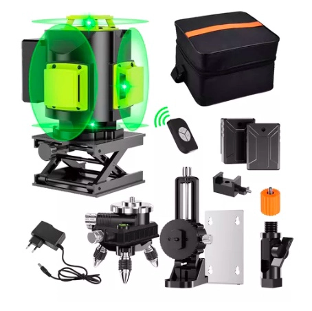 NIVEL LÁSER VERDE, 4D 16 LÍNEAS 360º NIVELACIÓN AUTOMÁTICA - 1