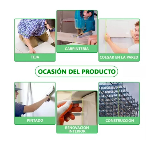 NIVEL LÁSER VERDE, 4D 16 LÍNEAS 360º NIVELACIÓN AUTOMÁTICA - 6