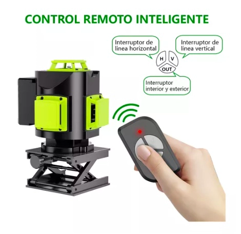 NIVEL LÁSER VERDE, 4D 16 LÍNEAS 360º NIVELACIÓN AUTOMÁTICA - 7