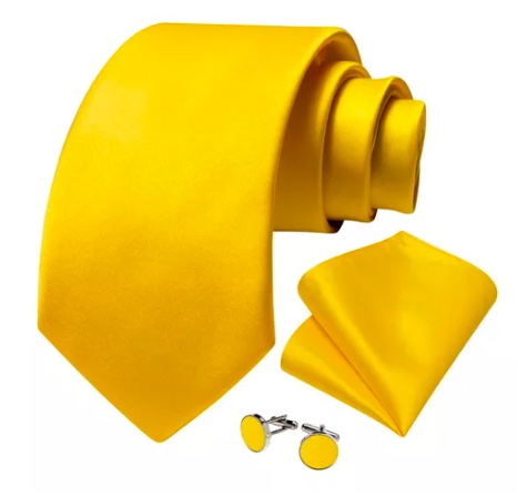 CORBATA SEDA RIQUI AMARILLO HOMBRE - 2