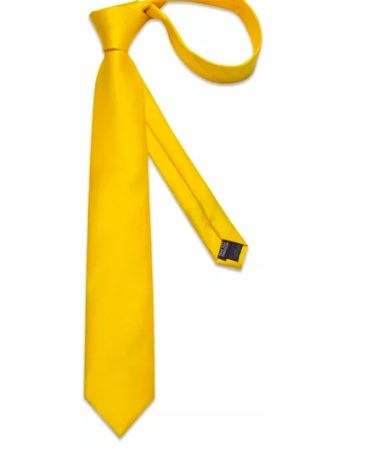 CORBATA SEDA RIQUI AMARILLO HOMBRE - 4