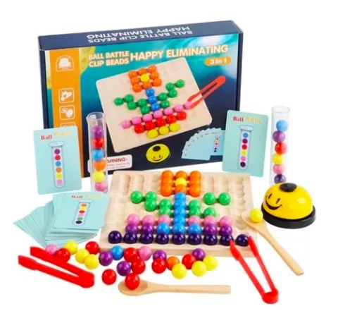 JUGUETE SENSORIAL MONTESSORI RIQUI MULTICOLOR MOTRICIDAD FINA - 2