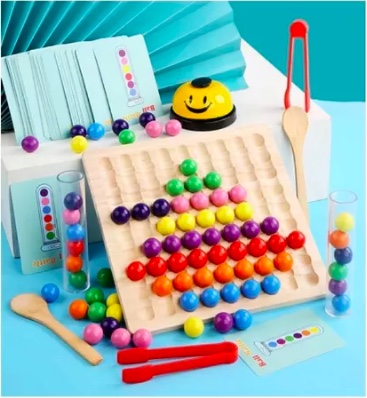 JUGUETE SENSORIAL MONTESSORI RIQUI MULTICOLOR MOTRICIDAD FINA - 3