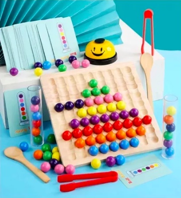 JUGUETE SENSORIAL MONTESSORI RIQUI MULTICOLOR MOTRICIDAD FINA - 5