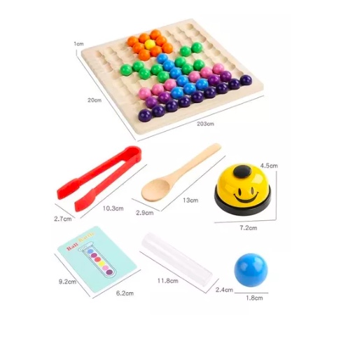JUGUETE SENSORIAL MONTESSORI RIQUI MULTICOLOR MOTRICIDAD FINA - 6