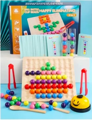 JUGUETE SENSORIAL MONTESSORI RIQUI MULTICOLOR MOTRICIDAD FINA - 8