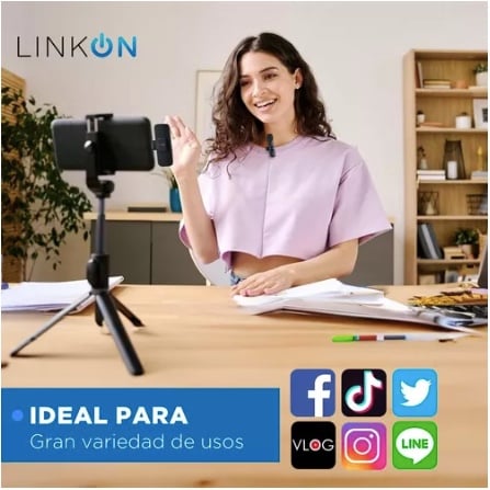 MICROFONO RIQUI INALAMBRICO SOLAPA LAVALIER LINKON PROFESIONAL - 3