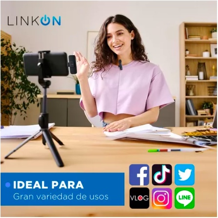MICROFONO RIQUI INALAMBRICO SOLAPA LAVALIER LINKON PROFESIONAL - 3