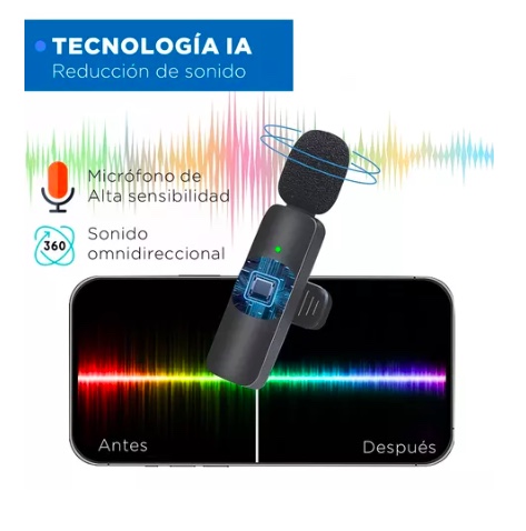 MICROFONO RIQUI INALAMBRICO SOLAPA LAVALIER LINKON PROFESIONAL - 6