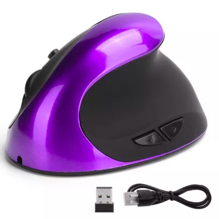 MOUSE INALÁMBRICO RIQUI VERTICAL ERGONÓMICO CARGA USB - 1