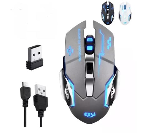 MOUSE INALÁMBRICO RIQUI GAMER SILENCIOSO - 1