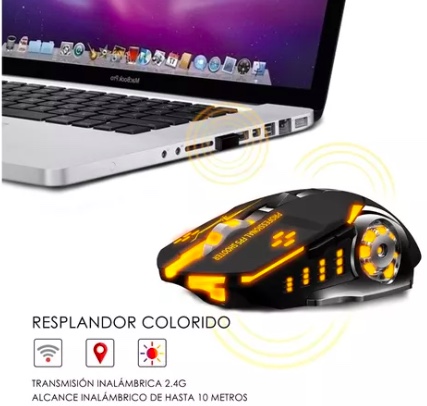 MOUSE INALÁMBRICO RIQUI GAMER SILENCIOSO - 5