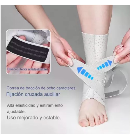ESTABILIZADOR TOBILLERA TRANSPIRABLE CON SOPORTES LATERALES - 7
