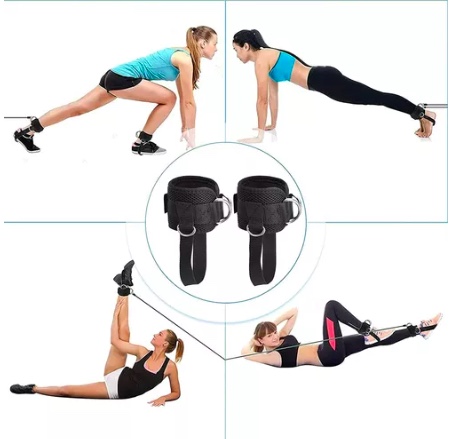 PARED NEGRA TOBILLERAS PARA POLEA GYM - 6